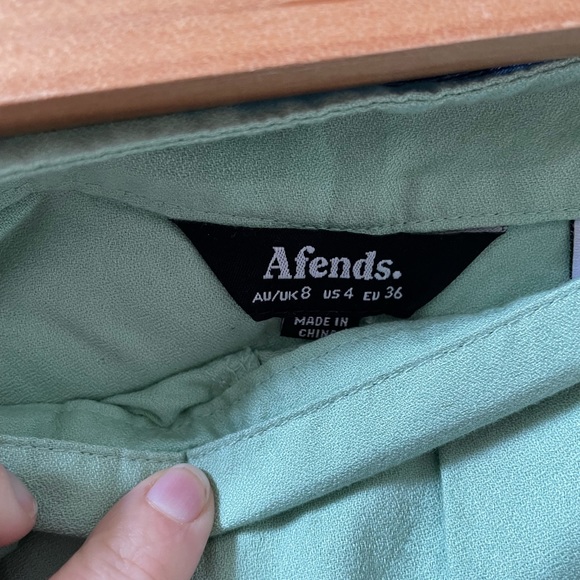 Afends Mint Green Culottes - Picture 2 of 4